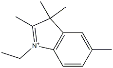 1-Ethyl-2,3,3,5-tetramethyl-3H-indolium Struktur