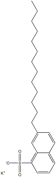 7-Tridecyl-1-naphthalenesulfonic acid potassium salt Struktur