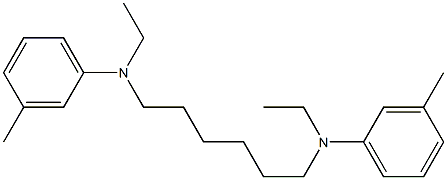 N,N'-Hexamethylenebis(N-ethyl-m-toluidine) Struktur