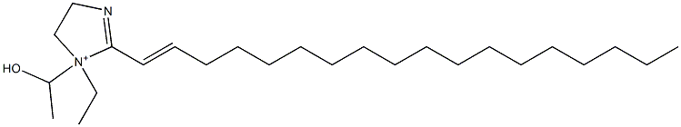 1-Ethyl-1-(1-hydroxyethyl)-2-(1-octadecenyl)-2-imidazoline-1-ium Struktur