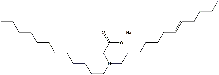 N,N-Di(7-dodecenyl)glycine sodium salt Struktur