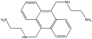 N,N'-Bis(2-aminoethyl)anthracene-9,10-bismethaneamine Struktur