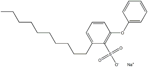 2-Decyl-6-phenoxybenzenesulfonic acid sodium salt Struktur