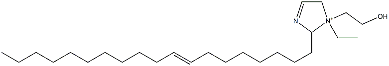 1-Ethyl-1-(2-hydroxyethyl)-2-(8-nonadecenyl)-3-imidazoline-1-ium Struktur