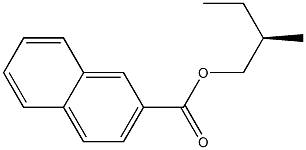 (-)-2-Naphthoic acid [(R)-2-methylbutyl] ester Struktur