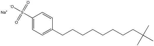 4-(9,9-Dimethyldecyl)benzenesulfonic acid sodium salt Struktur