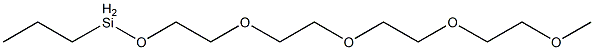 Propyl[2-[2-[2-(2-methoxyethoxy)ethoxy]ethoxy]ethoxy]silane Struktur