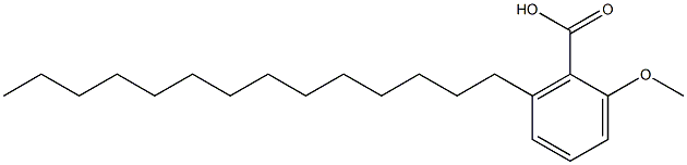 2-Methoxy-6-tetradecylbenzoic acid Struktur