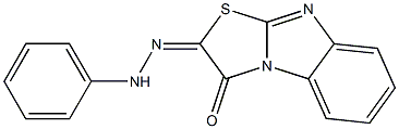 2-(2-Phenylhydrazono)thiazolo[3,2-a]benzimidazole-3(2H)-one Struktur