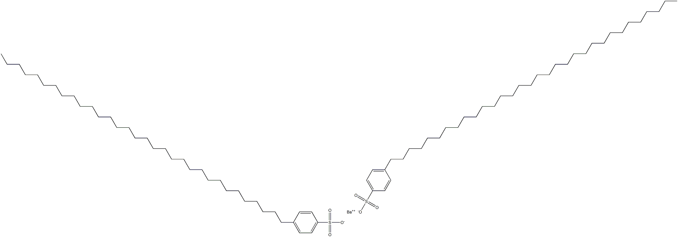 Bis[4-(dotriacontan-1-yl)benzenesulfonic acid]barium salt Struktur