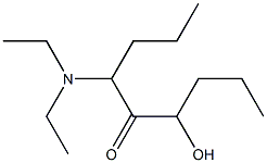 6-(Diethylamino)-4-hydroxy-5-nonanone Struktur