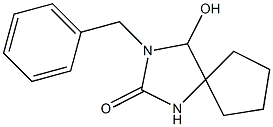 3-Benzyl-4-hydroxy-2-oxo-1,3-diazaspiro[4.4]nonane Struktur