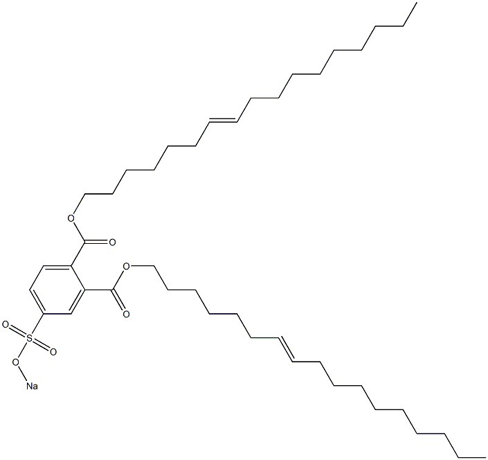 4-(Sodiosulfo)phthalic acid di(7-heptadecenyl) ester Struktur