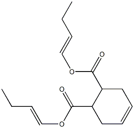 4-Cyclohexene-1,2-dicarboxylic acid bis(1-butenyl) ester Struktur