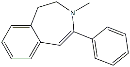 2,3-Dihydro-3-methyl-4-phenyl-1H-3-benzazepine Struktur