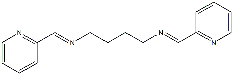 N,N'-Bis(2-pyridylmethylene)butane-1,4-diamine Struktur