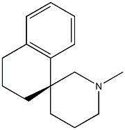 (1R)-3,4-Dihydro-1'-methylspiro[naphthalene-1(2H),3'-piperidine] Struktur