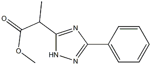 5-Phenyl-2H-1,2,4-triazole-3-(propionic acid methyl) ester Struktur