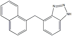 4-[(1-Naphtyl)methyl]-1H-benzotriazole Struktur