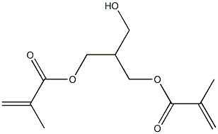 Dimethacrylic acid 2-(hydroxymethyl)-1,3-propanediyl ester Struktur