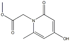 1,2-Dihydro-4-hydroxy-6-methyl-2-oxopyridine-1-acetic acid methyl ester Struktur