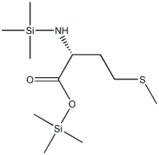 (R)-2-(Trimethylsilylamino)-4-(methylthio)butanoic acid trimethylsilyl ester Struktur