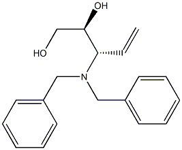 (2S,3S)-3-(Dibenzylamino)-4-pentene-1,2-diol Struktur