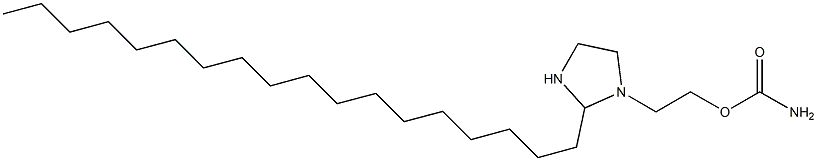 Carbamic acid 2-(2-octadecylimidazolidin-1-yl)ethyl ester Struktur