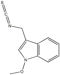 (1-Methoxy-1H-indole-3-yl)methyl isothiocyanate Struktur