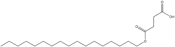 Succinic acid hydrogen 1-heptadecyl ester Struktur