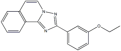 2-(3-Ethoxyphenyl)[1,2,4]triazolo[5,1-a]isoquinoline Struktur