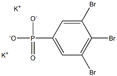 3,4,5-Tribromophenylphosphonic acid dipotassium salt Struktur