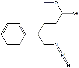 5-Azido-4-phenylselenopentanoic acid methyl ester Struktur