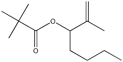 Pivalic acid 1-isopropenylpentyl ester Struktur