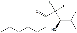 (3R)-4,4-Difluoro-3-hydroxy-2-methyl-5-undecanone Struktur