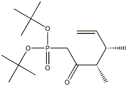 [(3S,4S)-3,4-Dimethyl-2-oxo-5-hexenyl]phosphonic acid di-tert-butyl ester Struktur