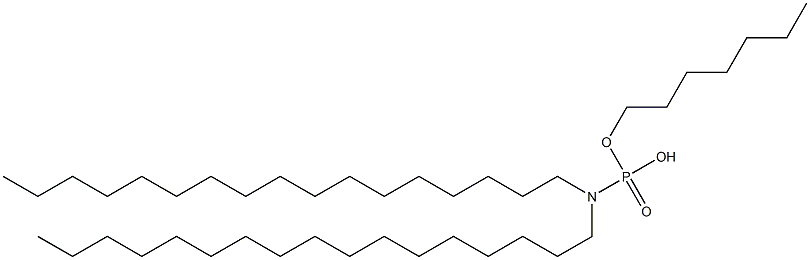 N,N-Diheptadecylamidophosphoric acid hydrogen heptyl ester Struktur