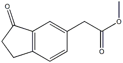 2,3-Dihydro-3-oxo-1H-indene-5-acetic acid methyl ester Struktur