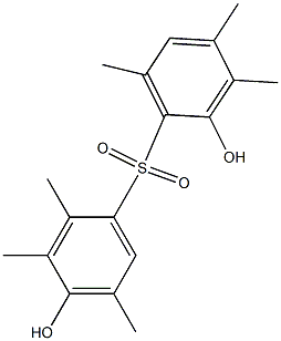 2,4'-Dihydroxy-2',3,3',4,5',6-hexamethyl[sulfonylbisbenzene] Struktur