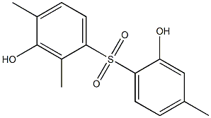 2',3-Dihydroxy-2,4,4'-trimethyl[sulfonylbisbenzene] Struktur