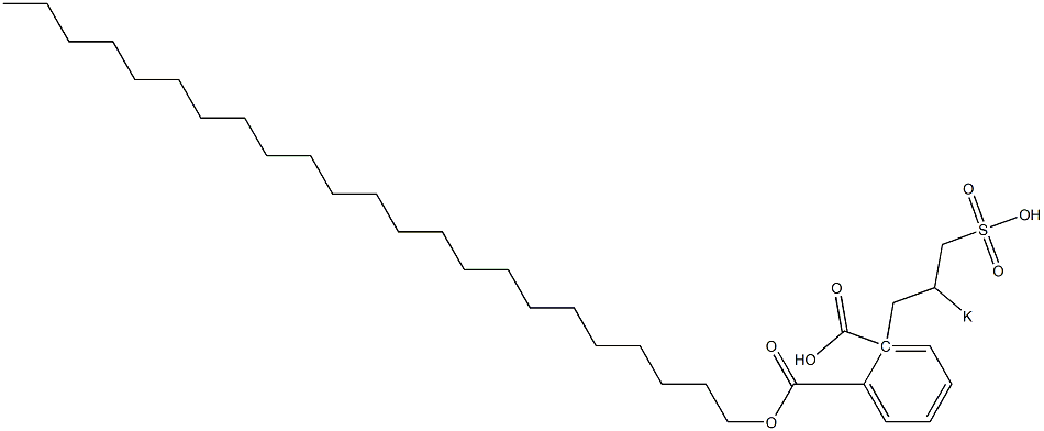 Phthalic acid 1-tricosyl 2-(2-potassiosulfopropyl) ester Struktur