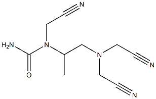 N-Carbamoylmethyl-N,N',N'-tris(cyanomethyl)ethylenediamine Struktur