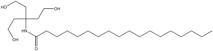 N-[3-Hydroxy-1,1-bis(2-hydroxyethyl)propyl]octadecanamide Struktur