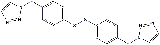 Bis[4-[(1H-1,2,3-triazol-1-yl)methyl]phenyl] persulfide Struktur