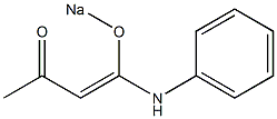 4-Sodiooxy-4-(phenylamino)-3-buten-2-one Struktur