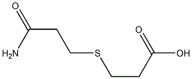 3-(2-Carbamoylethylthio)propionic acid Struktur