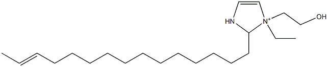 1-Ethyl-1-(2-hydroxyethyl)-2-(13-pentadecenyl)-4-imidazoline-1-ium Struktur