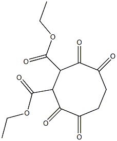 3,8-Dioxa-4,7-dioxocyclooctane-1,2-dicarboxylic acid diethyl ester Struktur