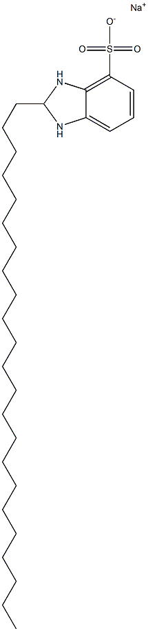 2,3-Dihydro-2-tricosyl-1H-benzimidazole-4-sulfonic acid sodium salt Struktur