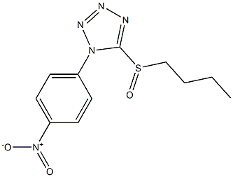 Butyl 1-(4-nitrophenyl)-1H-tetrazol-5-yl sulfoxide Struktur